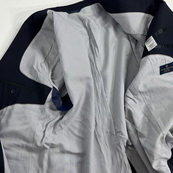 Brooks Brothers Suit Jacket Mens 46R Navy Explorer Regent Fit Wool Blend - Picture 5 of 12